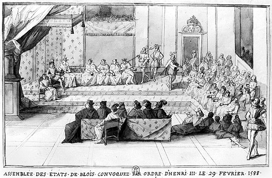 The Assembly of the Blois Estates convened on the 29th February 1588 Henri III (1551-89), King of Fr de French School