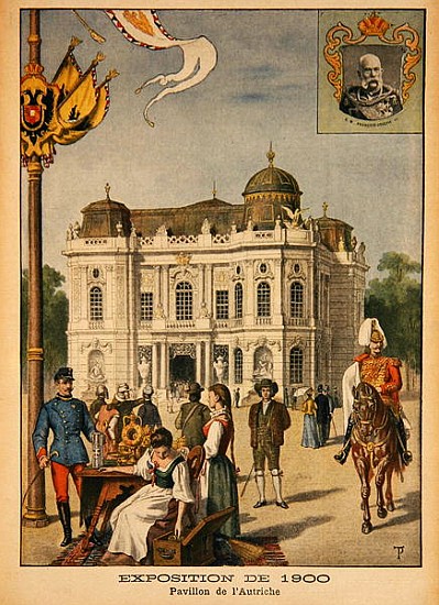 The Austrian Pavilion at the Universal Exhibition of 1900, Paris, illustration from ''Le Petit Journ de French School