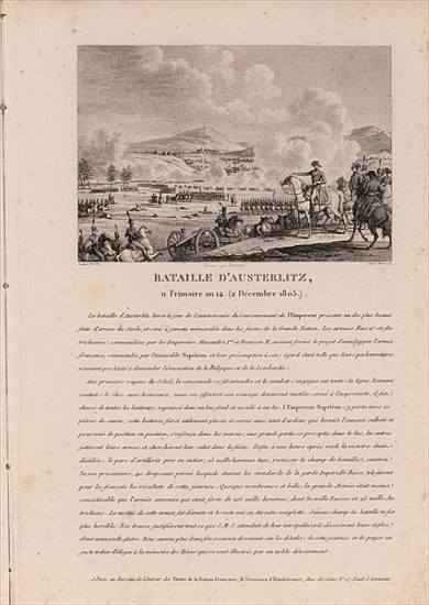 The Battle of Austerlitz, 2nd December 1805 de French School