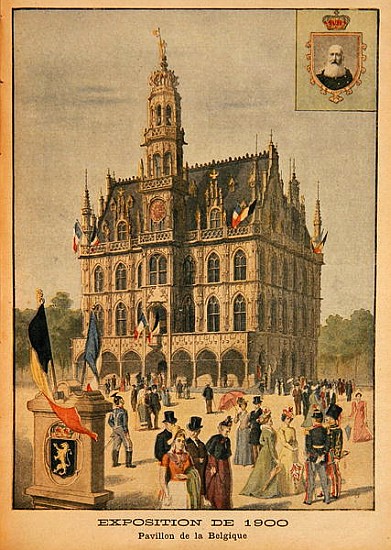 The Belgian Pavilion at the Universal Exhibition of 1900, Paris, illustration from ''Le Petit Journa de French School