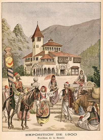 The Bosnian Pavilion at the Universal Exhibition of 1900, Paris, illustration from ''Le Petit Journa de French School