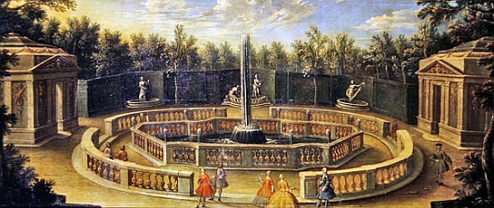 The Bosquet des Domes at Versailles de French School