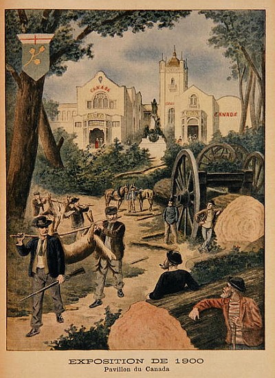 The Canadian Pavilion at the Universal Exhibition of 1900, Paris, illustration from ''Le Petit Journ de French School