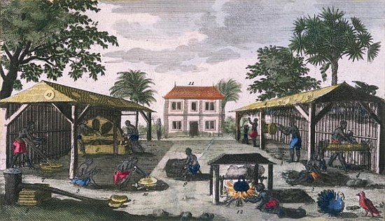 The Colonial Household, illustration from ''Histoire des Antilles'' Jean Baptiste Labat (1663-1738)  de French School