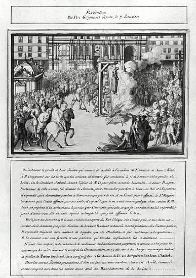The Execution of Pere Jean Guigard (d.1595) 1595 de French School