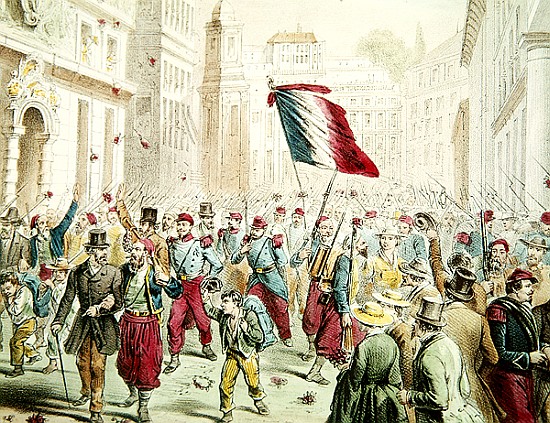 The French entering Genoa in 1859 de French School