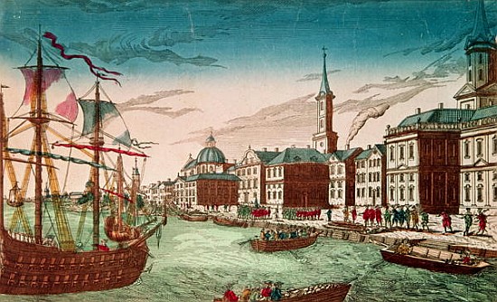 The Landing of English Troops at New York, September 1776, pub. J. Chereau, Paris de French School