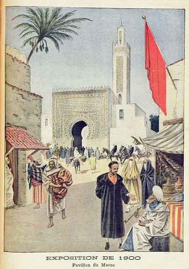 The Moroccan Pavilion at the Universal Exhibition of 1900, Paris, illustration from ''Le Petit Journ de French School
