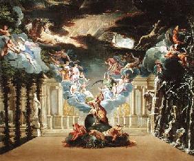 Set design for 'Atys' by Jean-Baptiste Lully (1632-87)