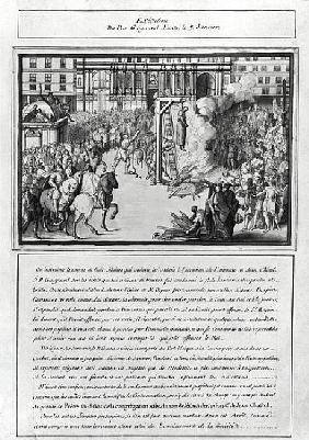 The Execution of Pere Jean Guigard (d.1595) 1595