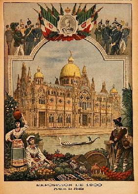 The Italian Pavilion at the Universal Exhibition of 1900, Paris, illustration from ''Le Petit Journa