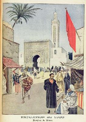 The Moroccan Pavilion at the Universal Exhibition of 1900, Paris, illustration from ''Le Petit Journ