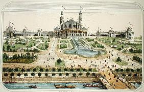 The Palais du Trocadero at the Exposition Universelle in Paris in 1878