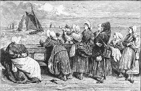 Waiting for the Boats, sketched near Boulogne, published in ''The Illustrated London News''