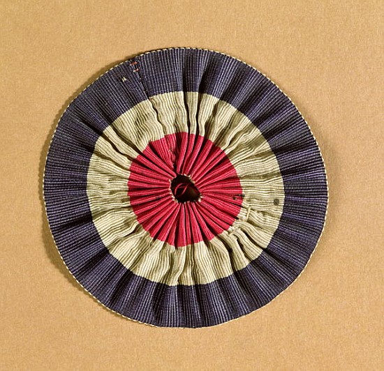 Tricolore rosette (textile) de French School