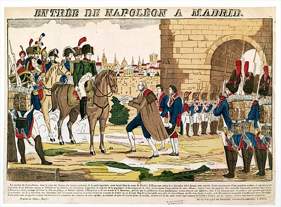 Triumphant Entry of the French into Madrid, 4th December 1808 de French School