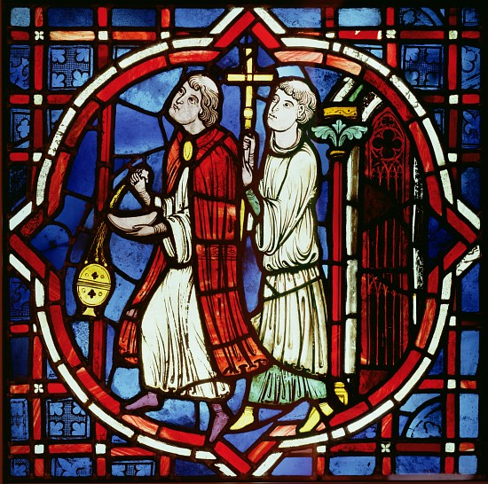 Two Ecclesiastical Figures, 1205-15 de French School