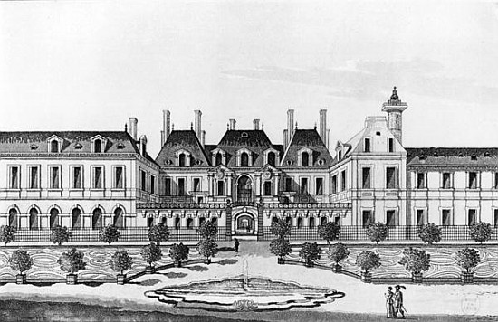 View of the Soissons Hotel in Paris de French School