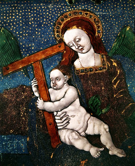 Virgin and Child (enamel) de French School