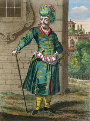 The Persian, from the 'Recueil d'Estampes sur les Costumes du Levant', engraved by Gerard Jean Bapti de French School, (18th century)