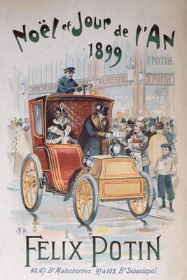 Advertisement for 'Felix Potin', Christmas and New Year 1899 (colour litho) de French School, (19th century)