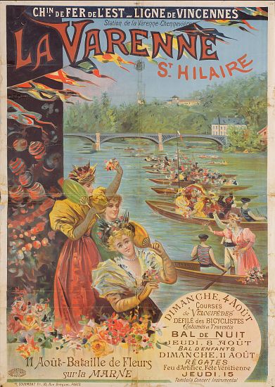 Poster advertising the Chemin de Fer de l'Est de French School, (19th century)
