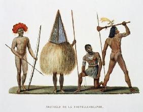 Natives of New Ireland, from 'Voyage autour du Monde, execute par Ordre du Roi sur La Corvette de Sa