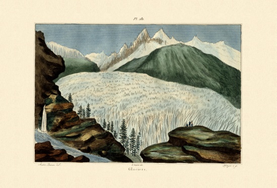 Glaciers de French School, (19th century)