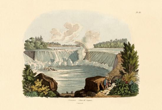 Niagara Falls de French School, (19th century)