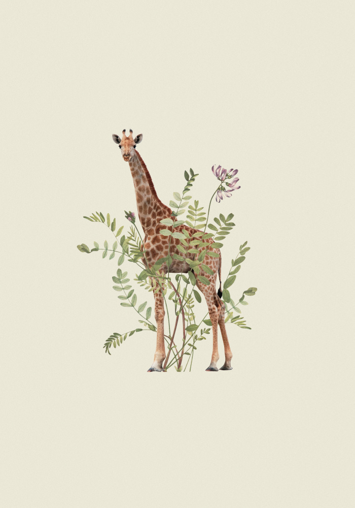 Floral giraffe de Frida Floral Studio