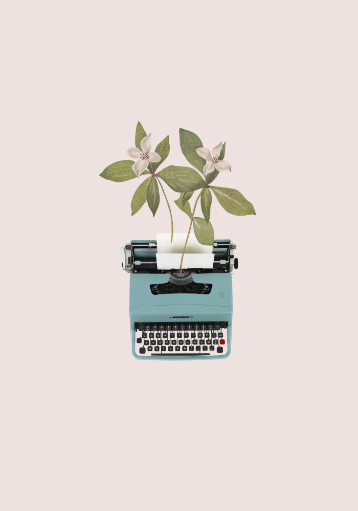 Botanical typewriter de Frida Floral Studio