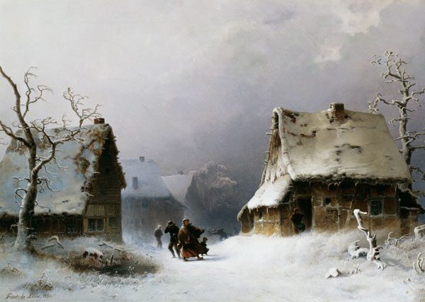 Paying snowstorm. de Friedrich de Leuw