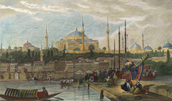 Constaninople, Hagia Sophia c. 1840 de Friedrich Geißler