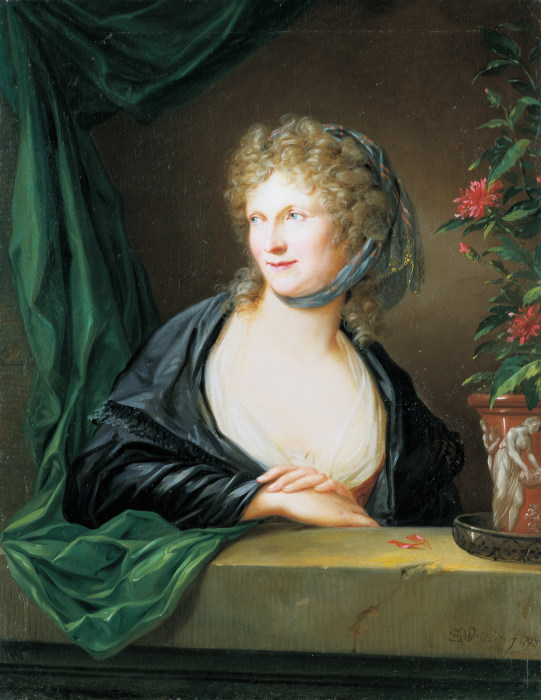 Portrait of an Unknown Woman de Friedrich Georg Weitsch