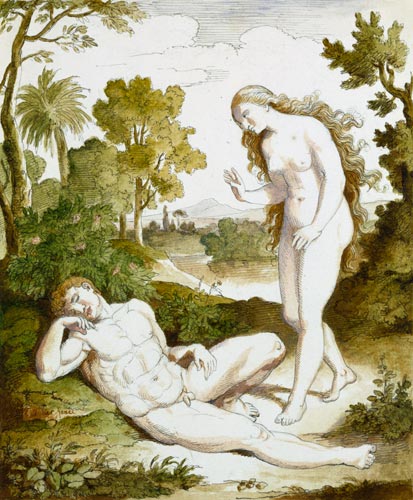 Adam and Eva de Friedrich Maler-Müller Müller