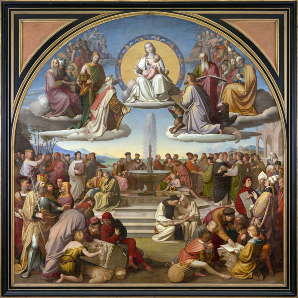 The Triumph of Religion in the Arts de Friedrich Overbeck