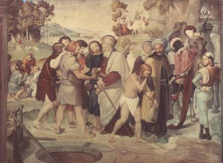 Joseph Being Sold by his Brothers, from the Casa Bartholdy fresco cycle de Friedrich Overbeck