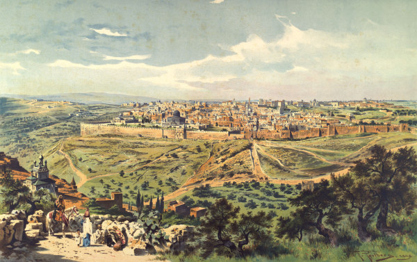 View of Jerusalem de Friedrich Perlberg