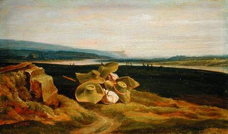 Landscape with Sun Hats de Friedrich Philipp Reinhold