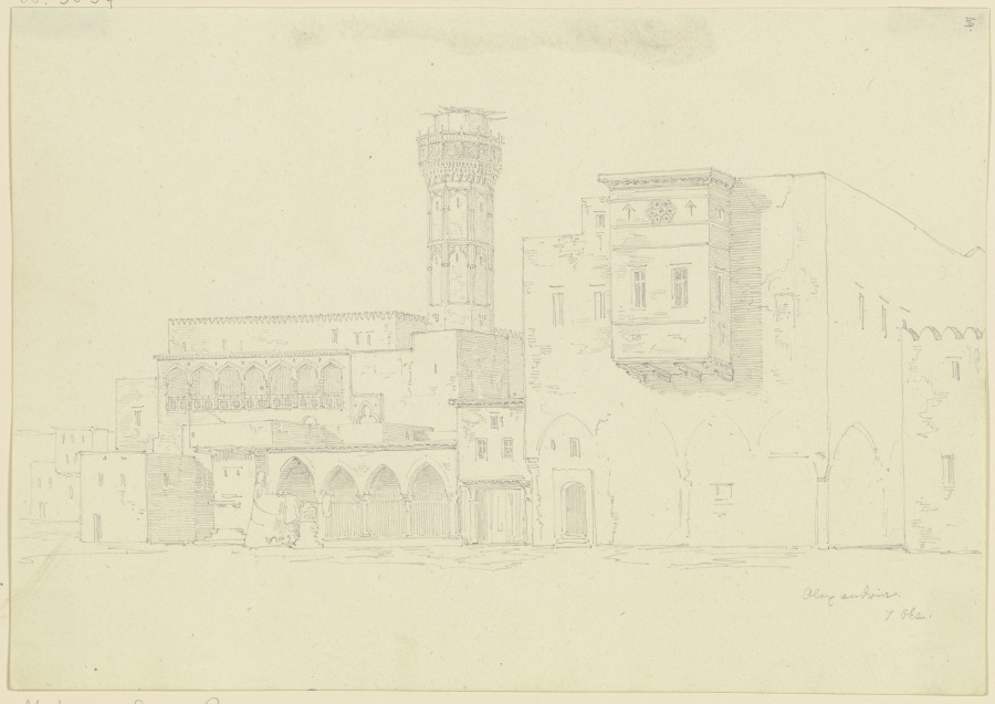 Die Attarin-Moschee in Alexandria de Friedrich Maximilian Hessemer