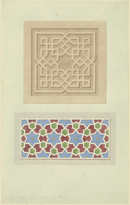 Geometrical pattern de Friedrich Maximilian Hessemer