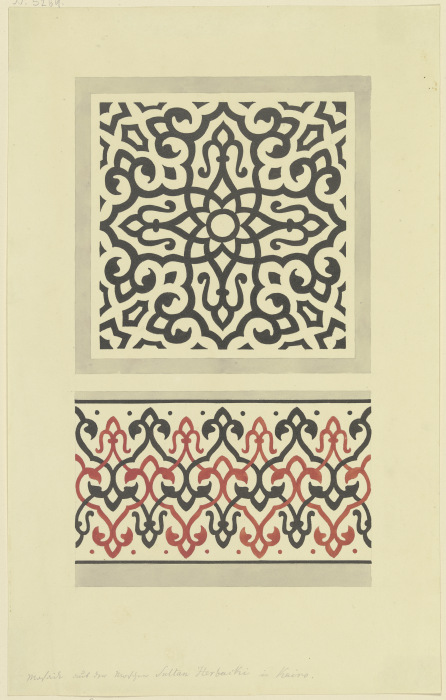Mosaik aus einer Moschee in Kairo de Friedrich Maximilian Hessemer