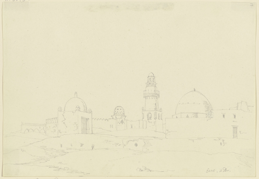 Mosque in Esna de Friedrich Maximilian Hessemer