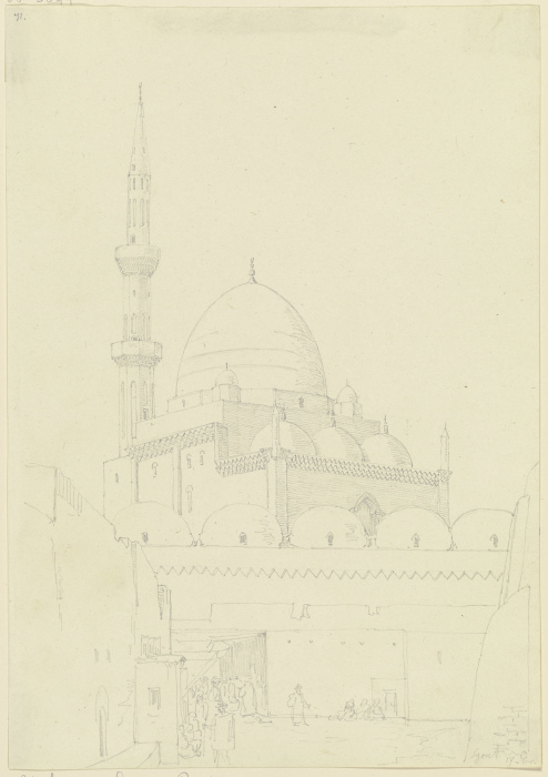Mosque in Syout de Friedrich Maximilian Hessemer