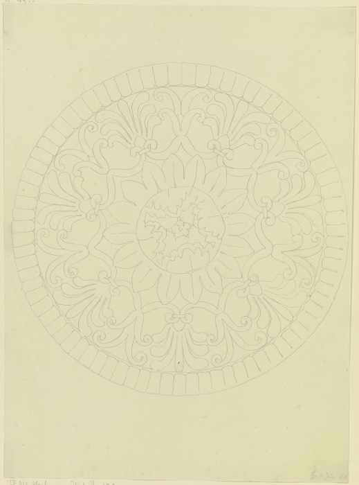 Ornamental disk de Friedrich Maximilian Hessemer