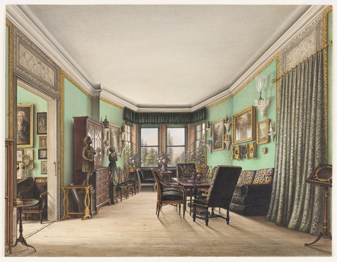 A Room in Schloss Buchwald de Friedrich Wilhelm Klose