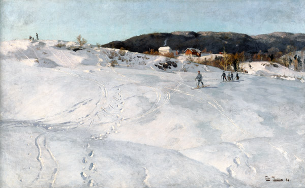 A Winter's Day in Norway de Frits Thaulow