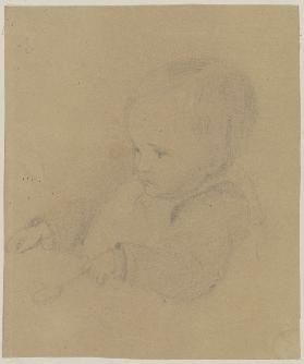 Small child with spoon