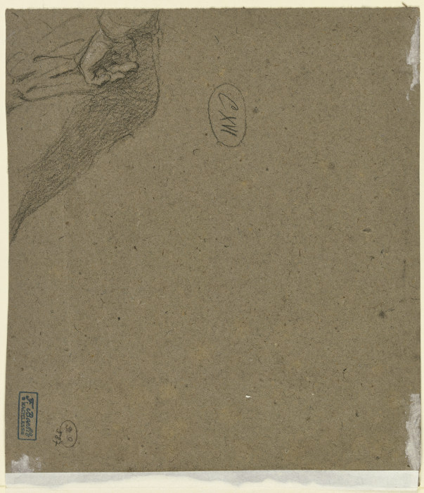 Sitzende Figur, mit in die Hüfte gestemmter Linken (Fragment) de Fritz Boehle