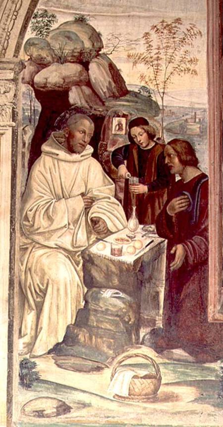 St. Benedict against a Landscape, from the Life of St. Benedict de G. Signorelli